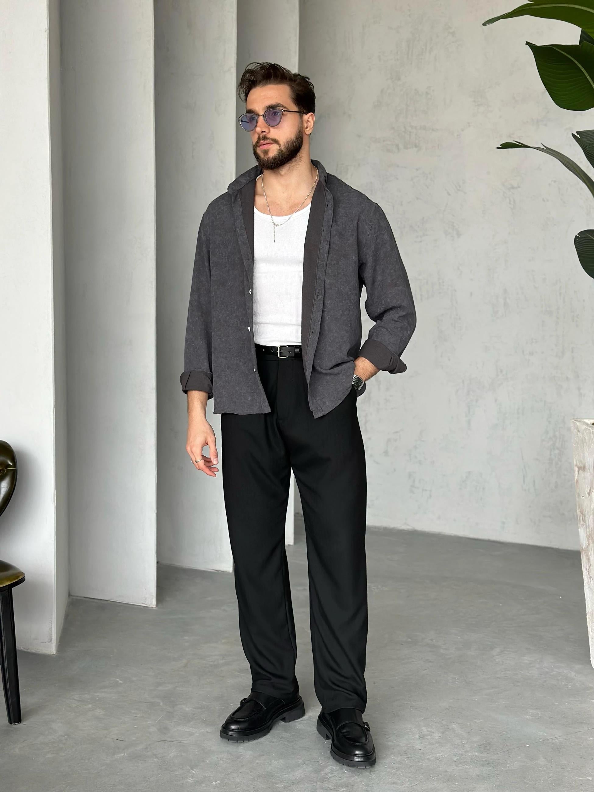 Washed Soft Basic Shirt | GML.020