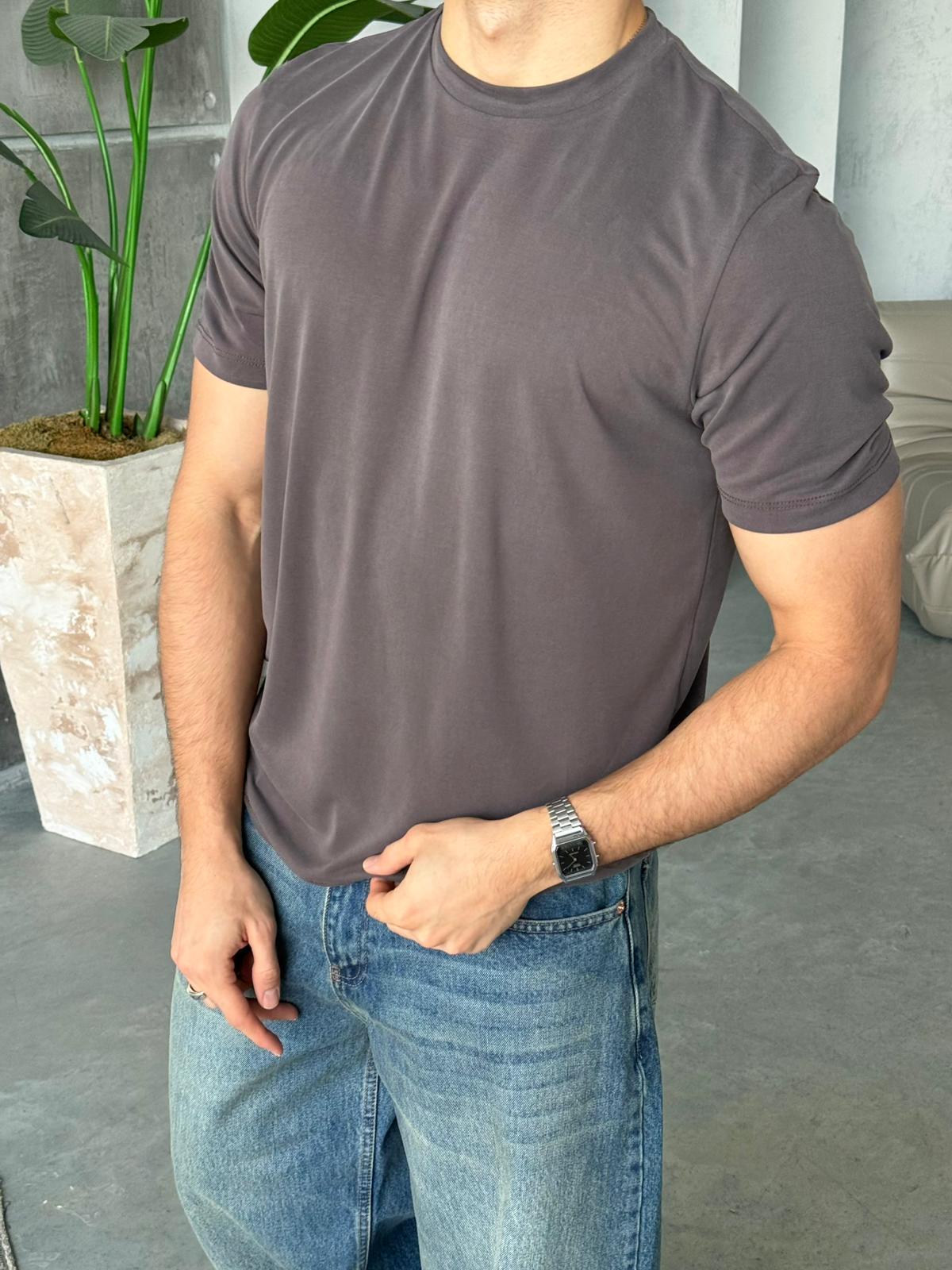 T-shirt Regular - Kahve | Tst.0001