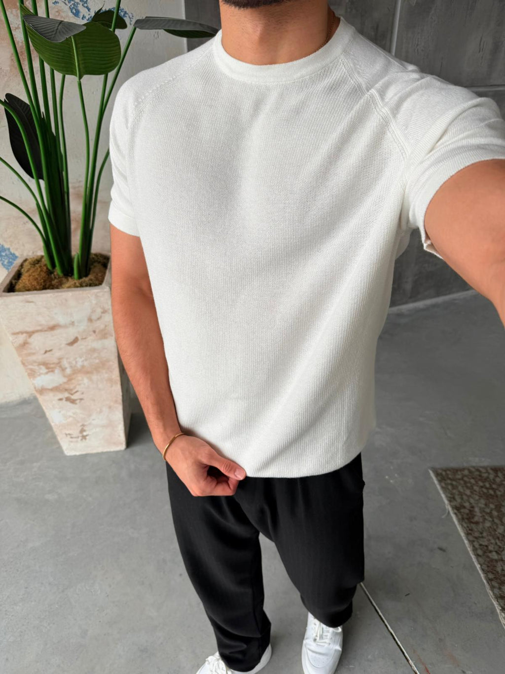 Reglan Knit White | Tst.026
