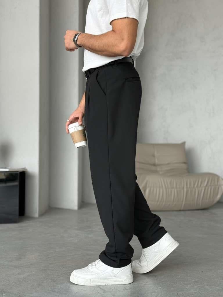 Pleated Pants W – Black | PNT.06