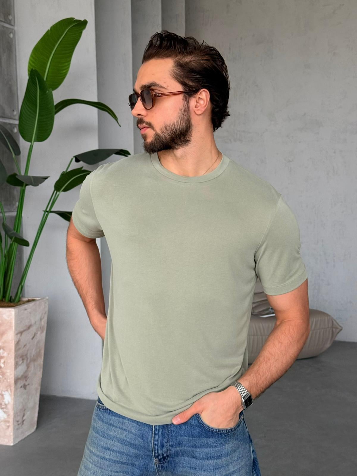 T-shirt Regular - Yesil | TST.0001