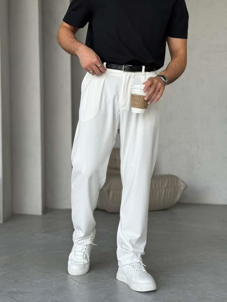 Pleated Pants W – White | PNT.06