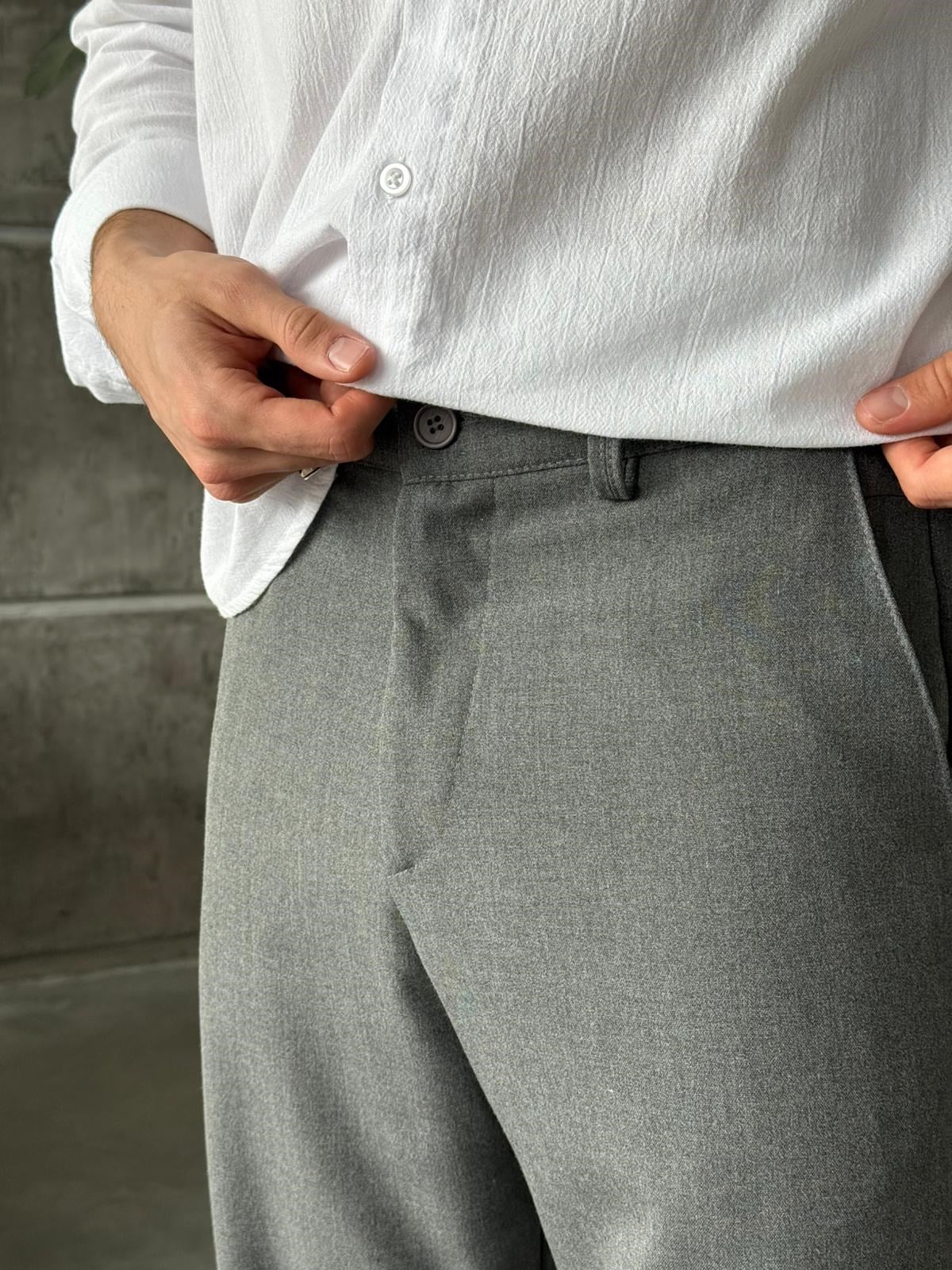 Baggy Fit Pants W – Gri | PNT.03