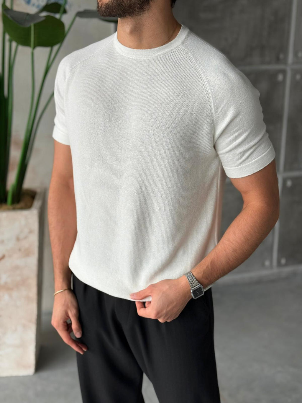 Reglan Knit White | Tst.026