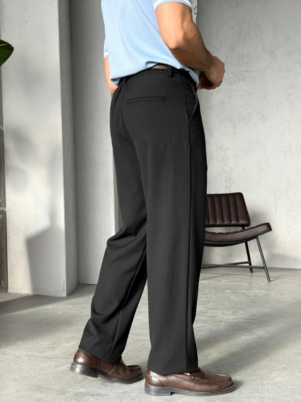 Baggy Fit Pants W – Black | PNT.03