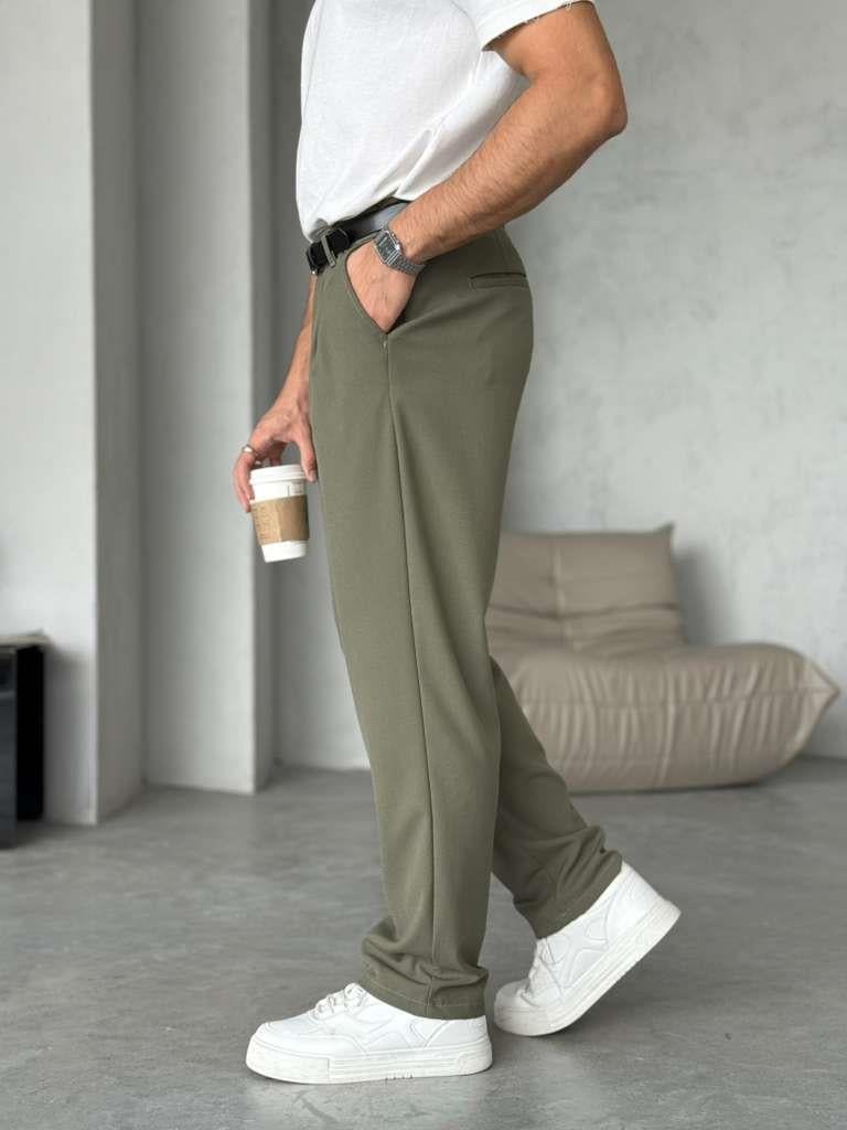 Pleated Pants W – Haki | PNT.06