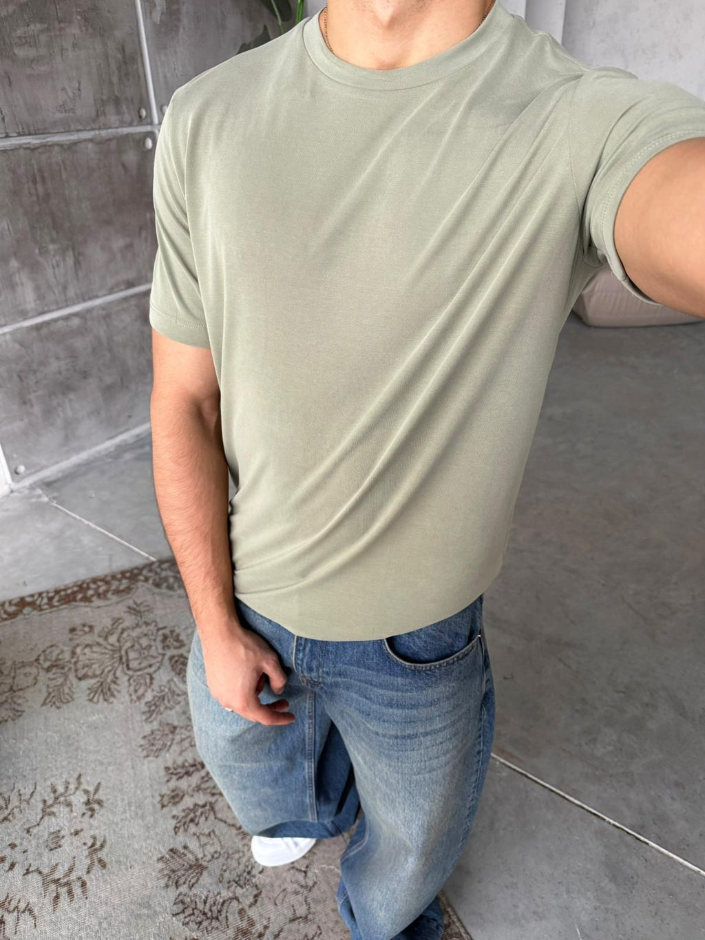 T-shirt Regular - Yesil | TST.0001