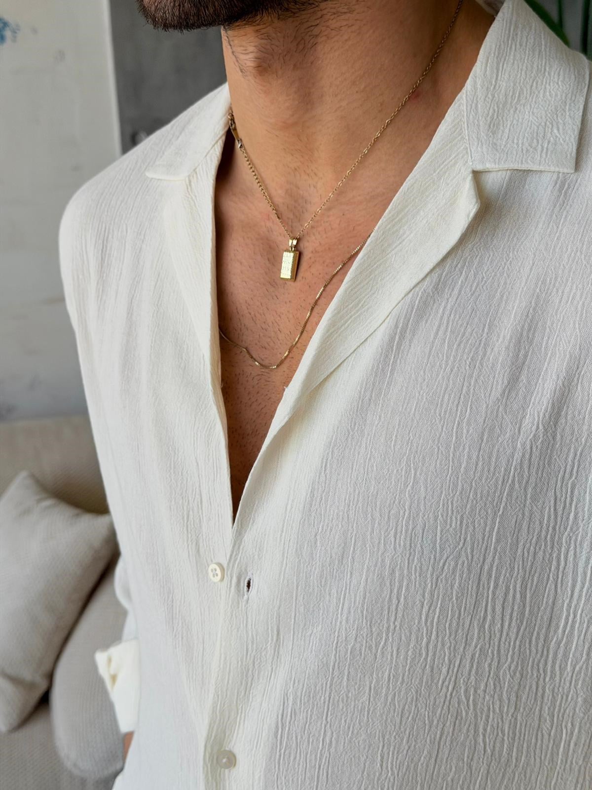 Camp Collar Shirt - Ecru | GML.017