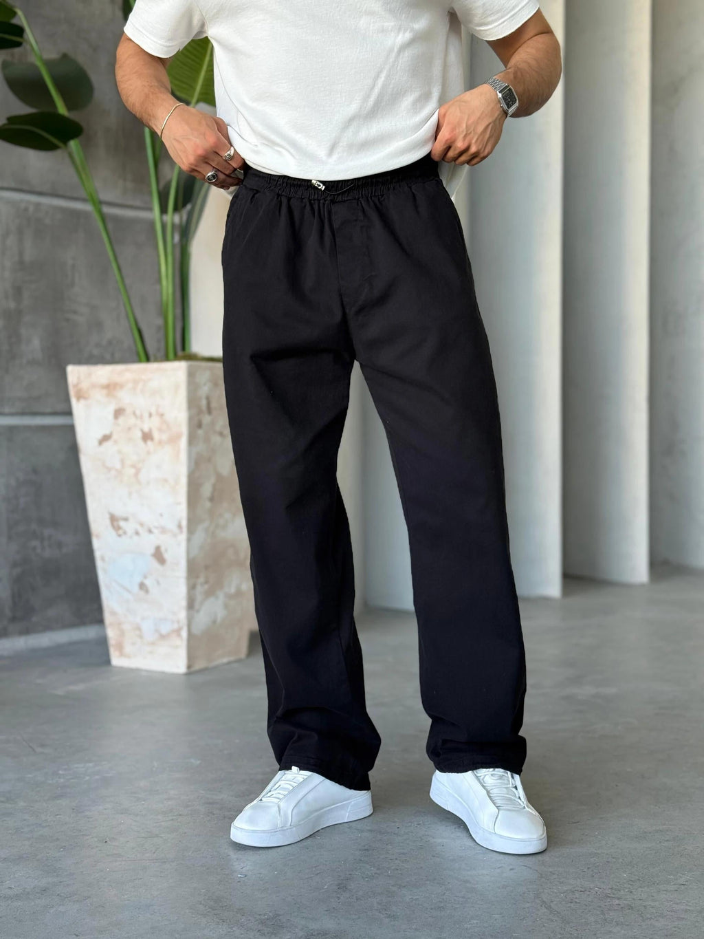 Gabardine Pants - Black | Pnt.013