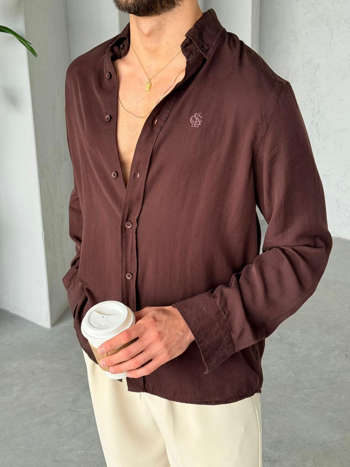 Tansel Shirt - Brown |  GML.010