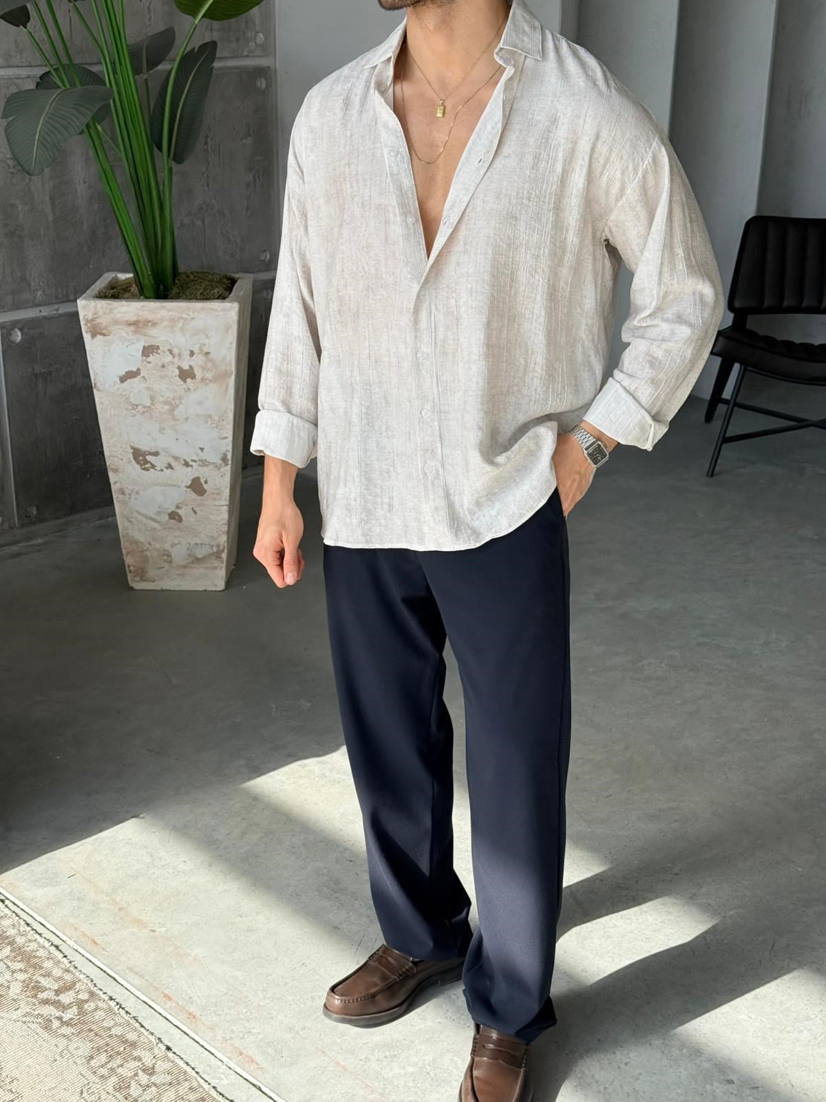 Patterned Modal  Shirt  | GML.017