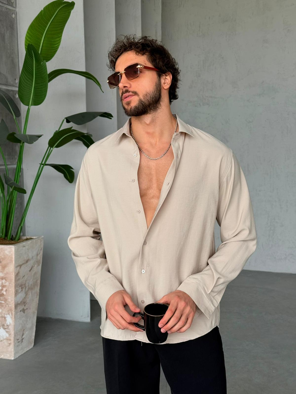Modal Basic Shirt - Cream | GML.011