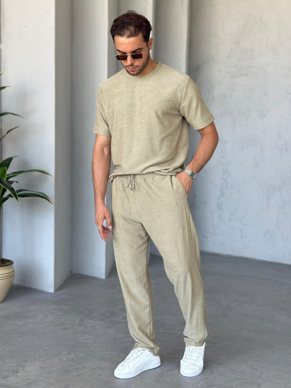 Ribbed Otteman Set  - Light Green | Set.08