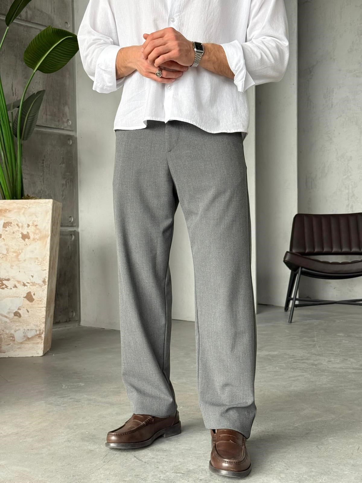 Baggy Fit Pants W – Gri | PNT.03
