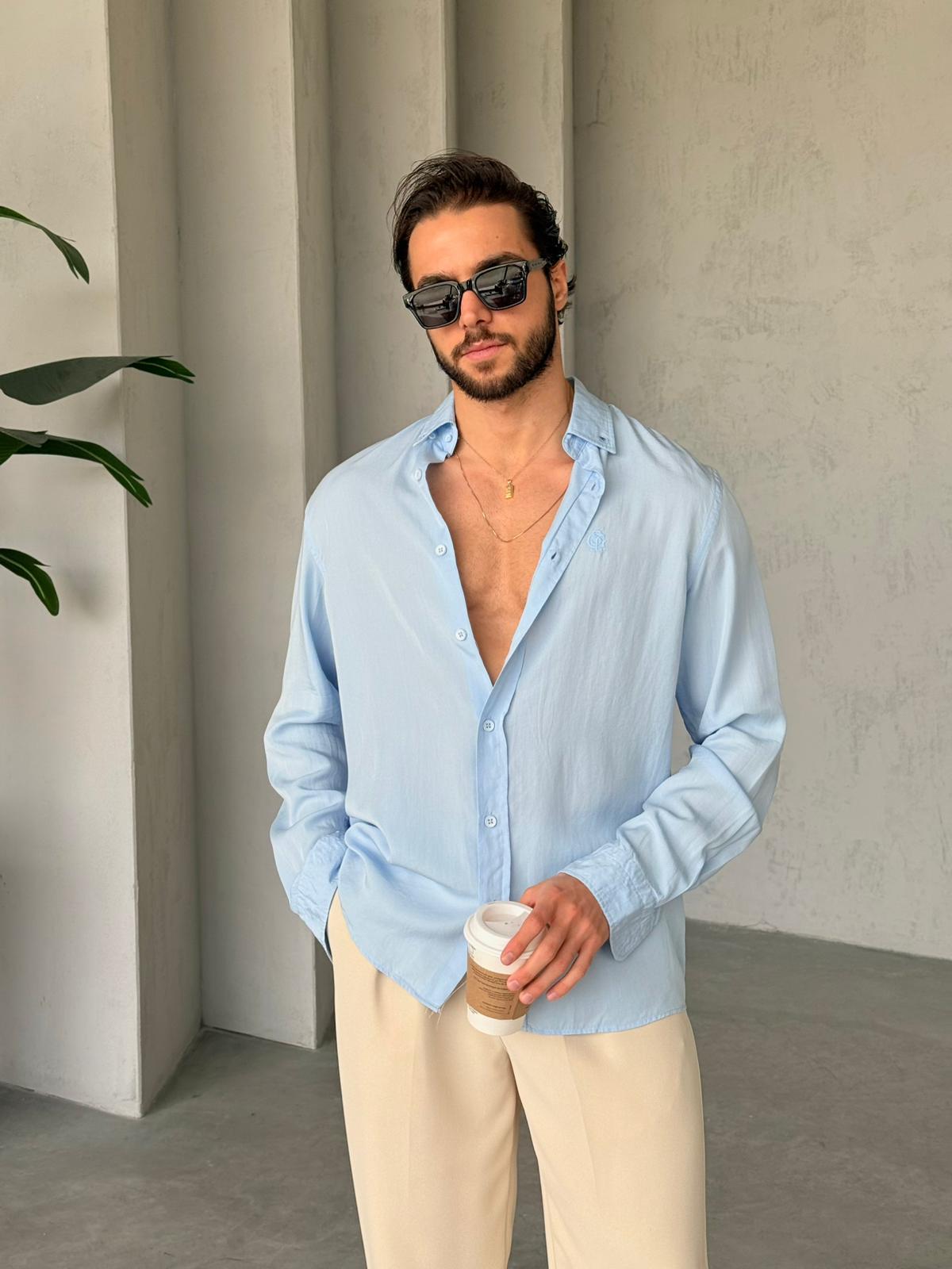Tensel Shirt - Baby Blue | GML.010