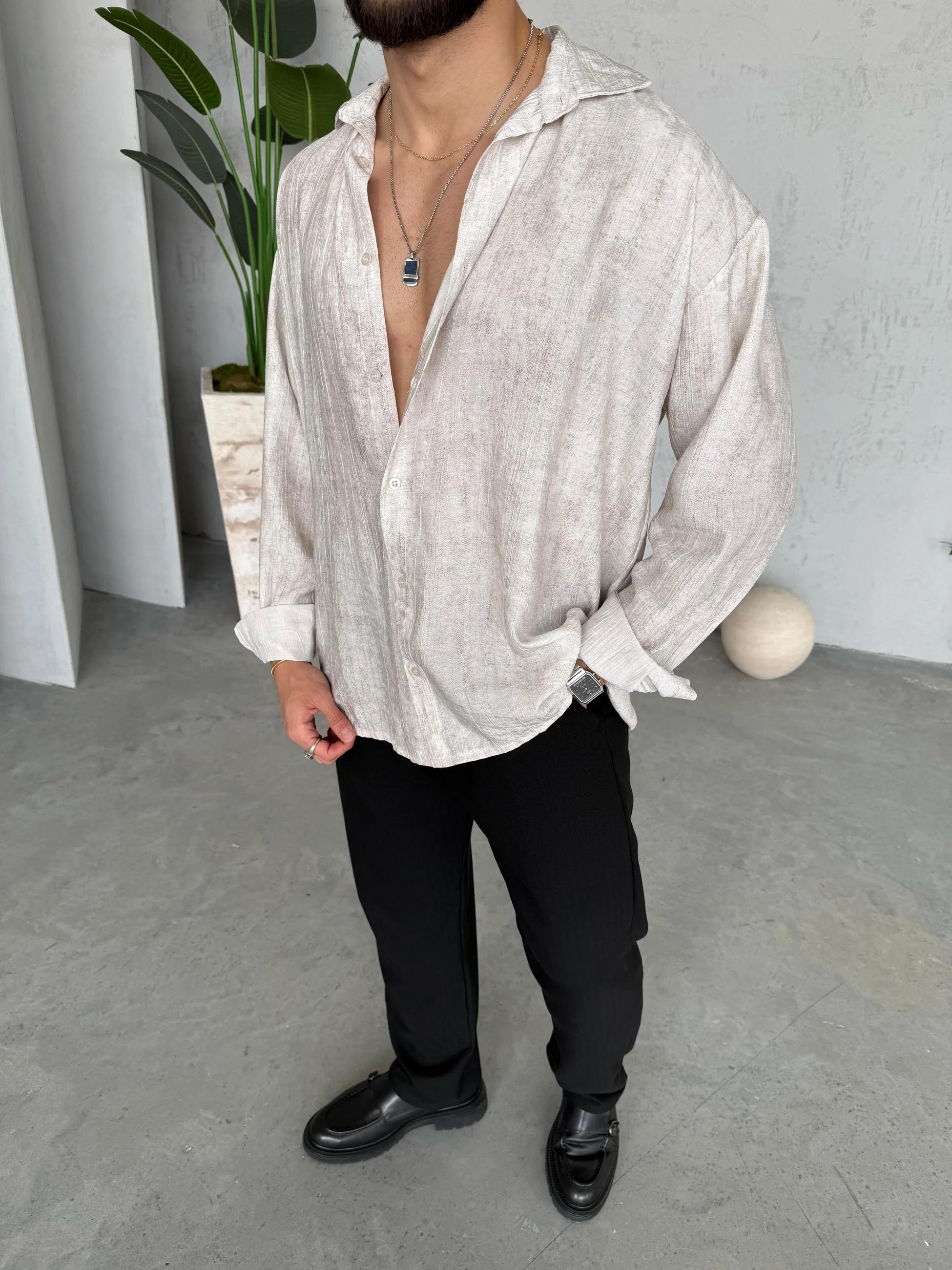 Patterned Modal  Shirt  | GML.017