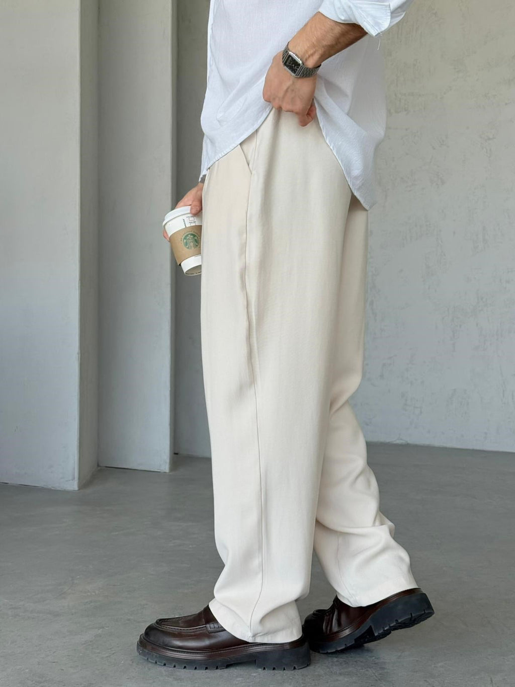 Tense Jogger Pants – Cream | PNT.02
