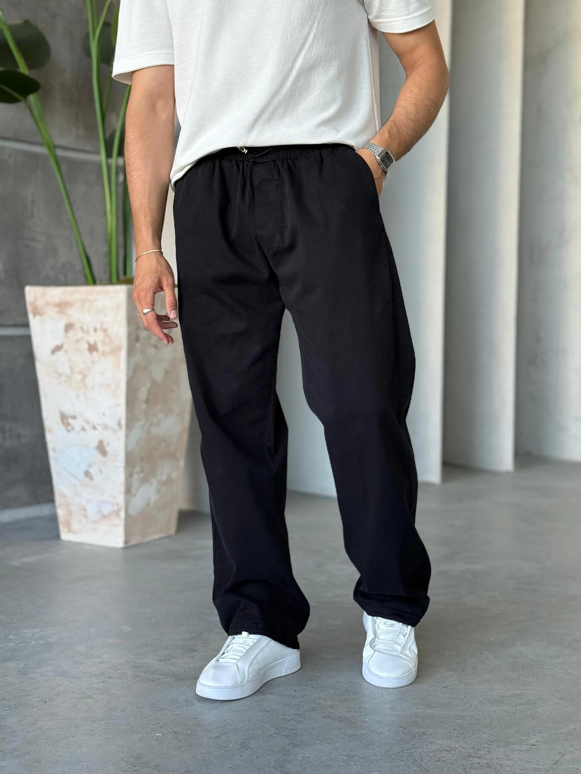 Gabardine Pants - Black | Pnt.013