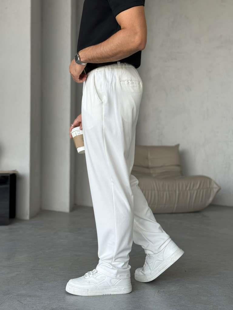 Pleated Pants W – White | PNT.06
