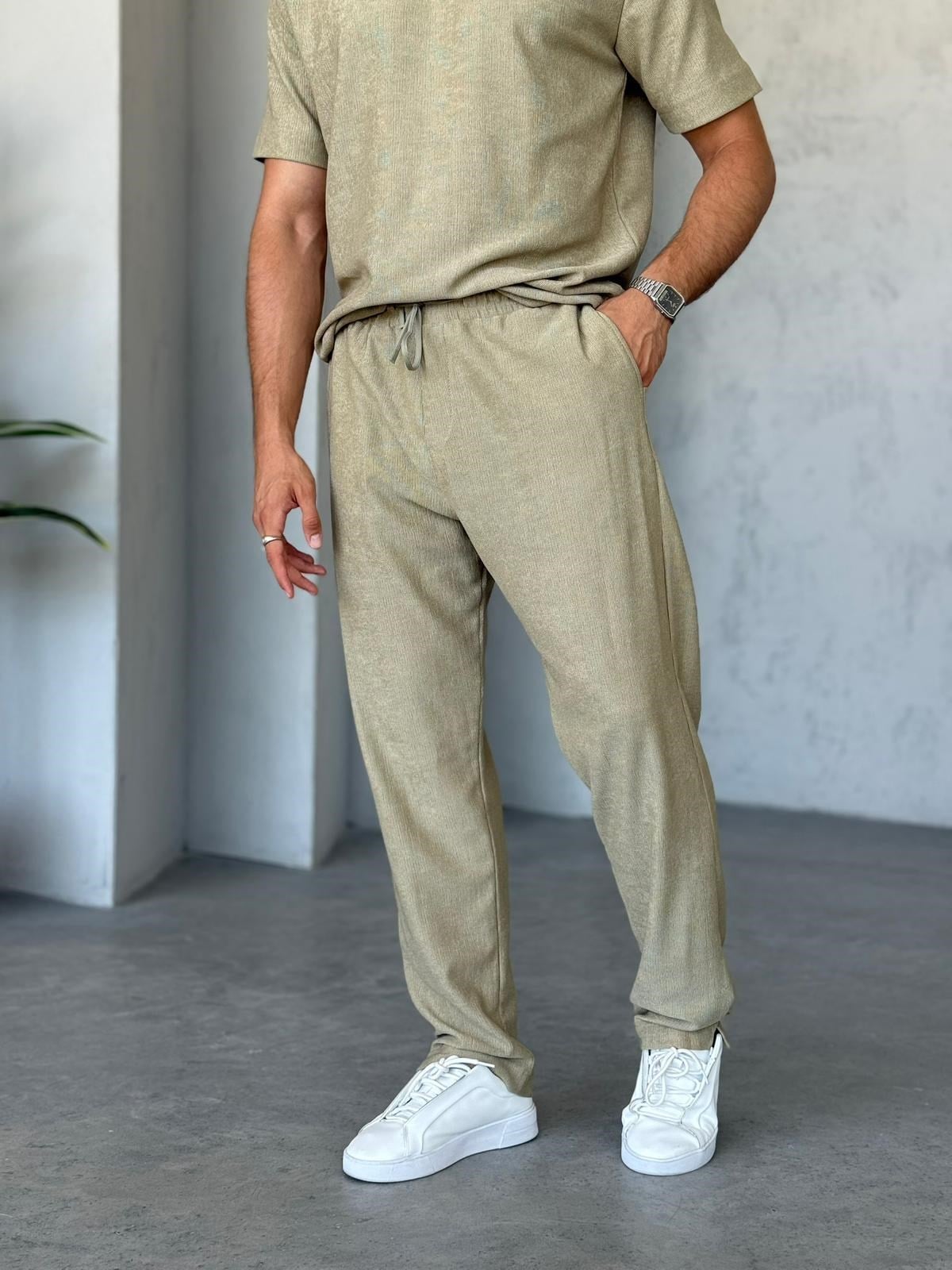 Ribbed Otteman Set  - Light Green | Set.08