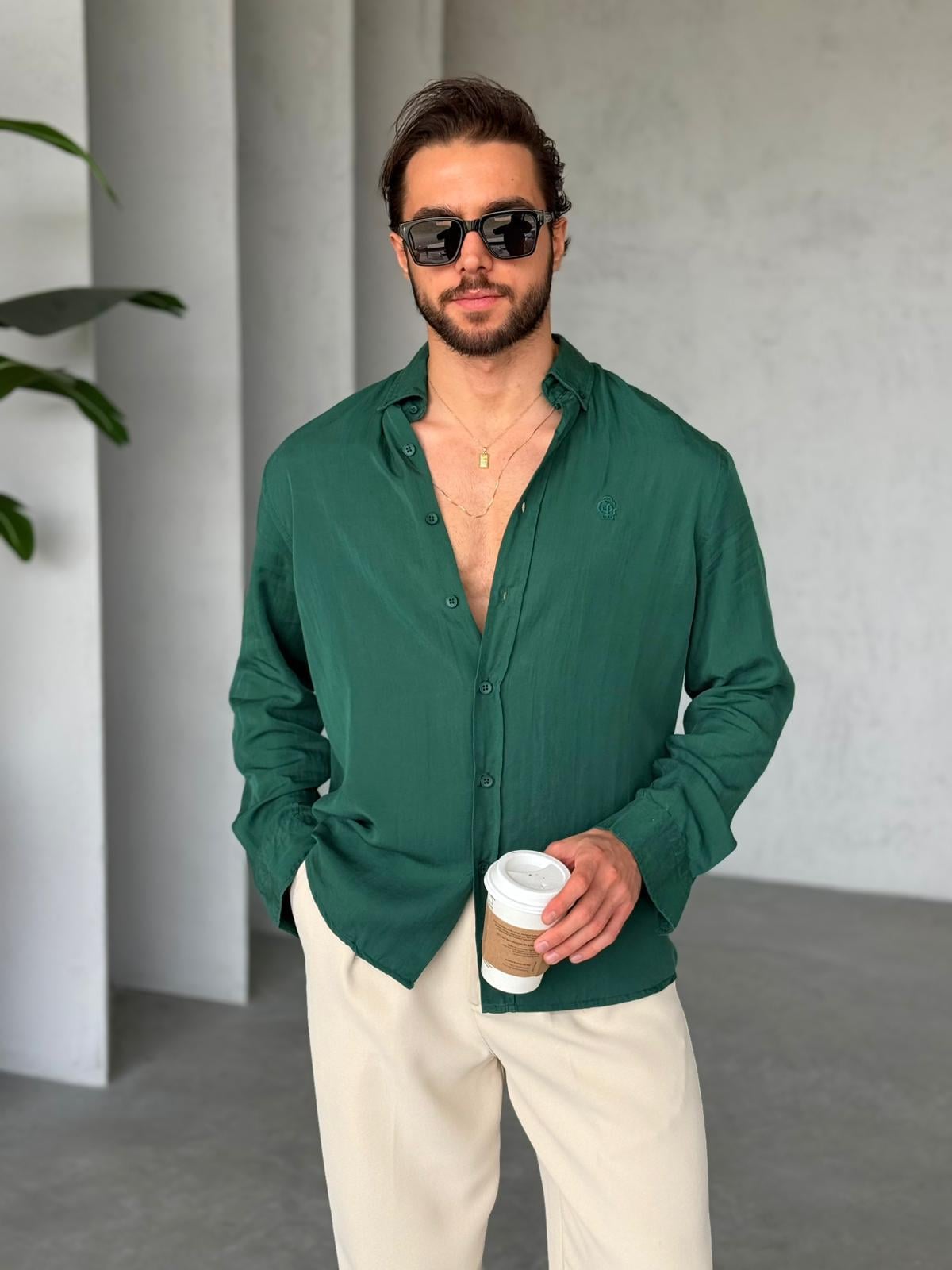 Tensel Shirt - Emerald | GML.010