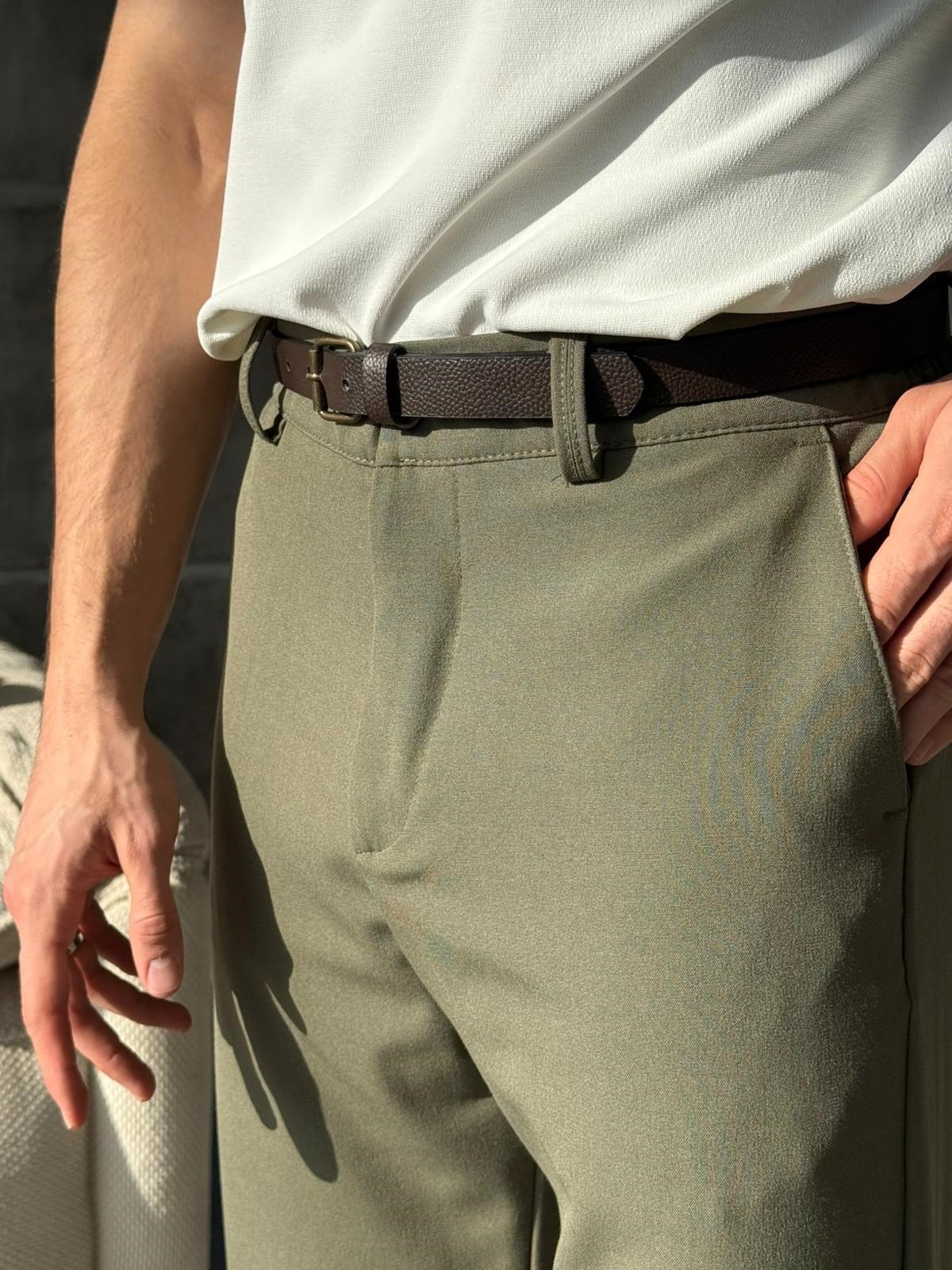 Baggy Fit Pants W – Haki | PNT.03