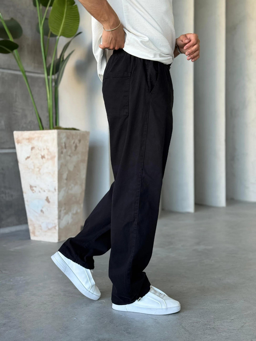 Gabardine Pants - Black | Pnt.013