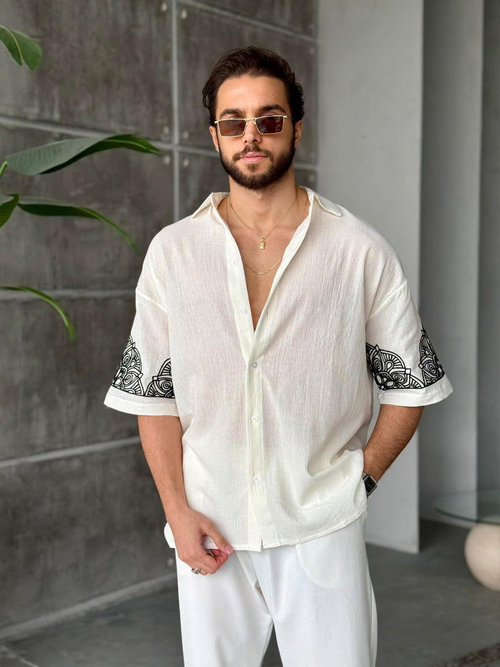 Oversize Shirt 2T - off white | GML.013