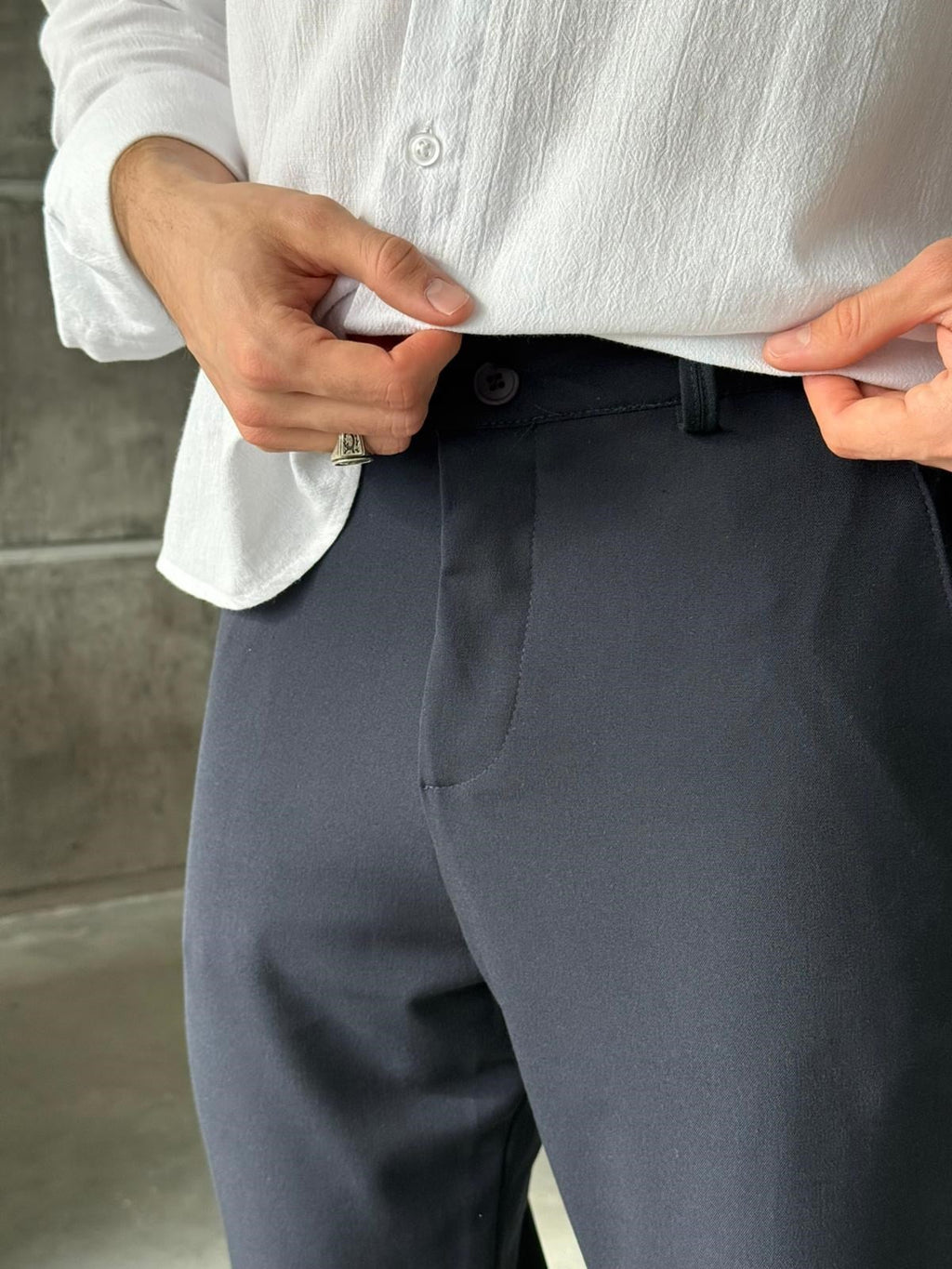 Baggy Fit Pants W – Navy | PNT.03