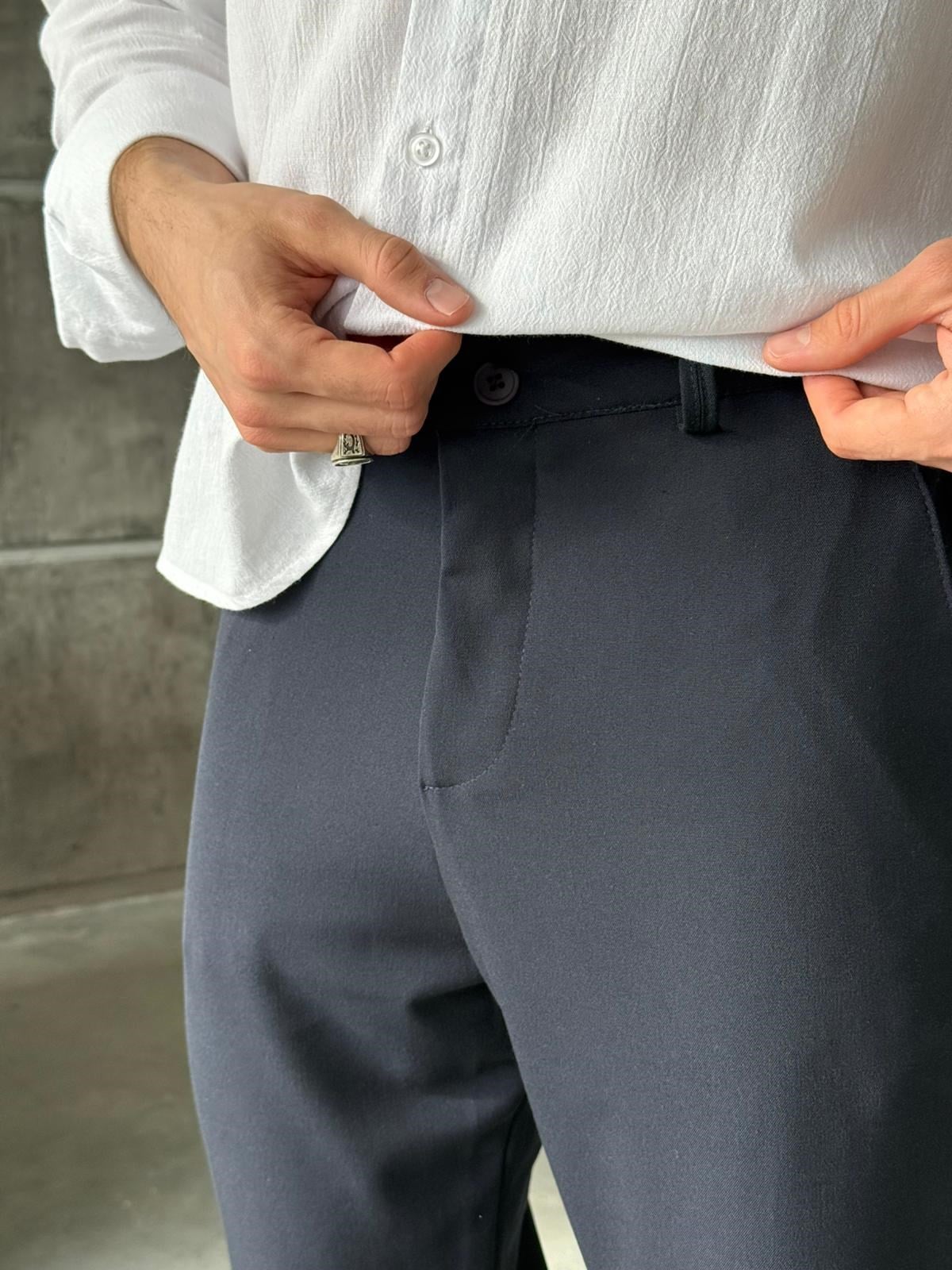 Baggy Fit Pants W – Navy | PNT.03