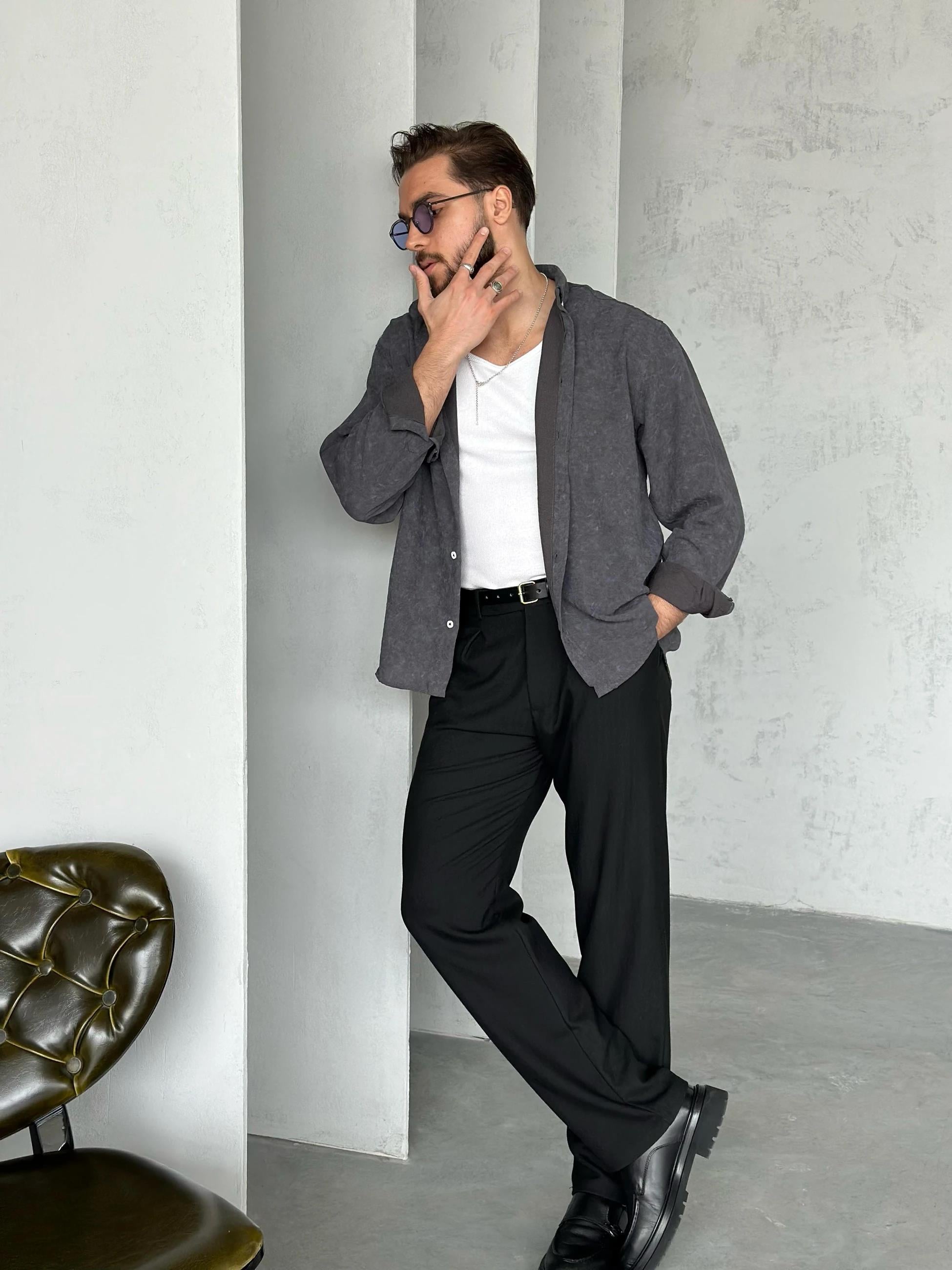 Washed Soft Basic Shirt | GML.020