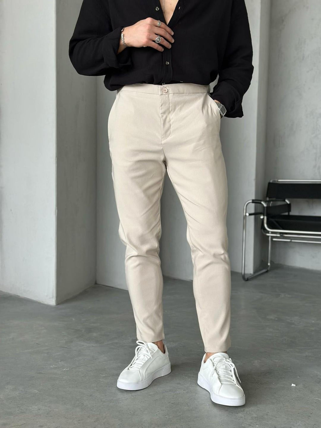 Jogger Pantolon Cream