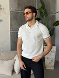 Gold Button Triko –  White | TST.021