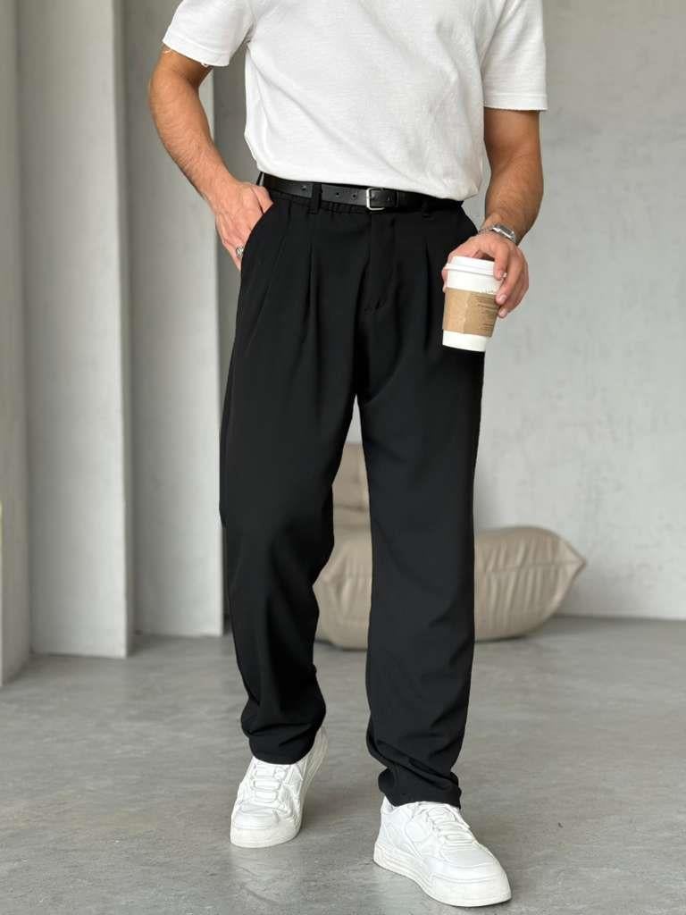 Pleated Pants W – Black | PNT.06