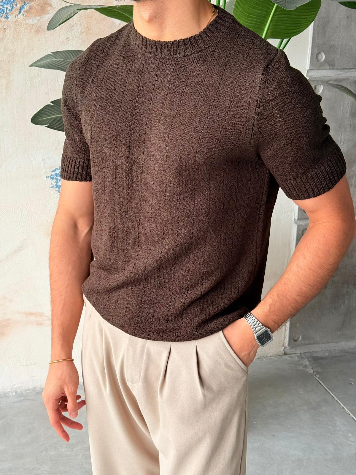 Pattern Knit – Brown | TST.018