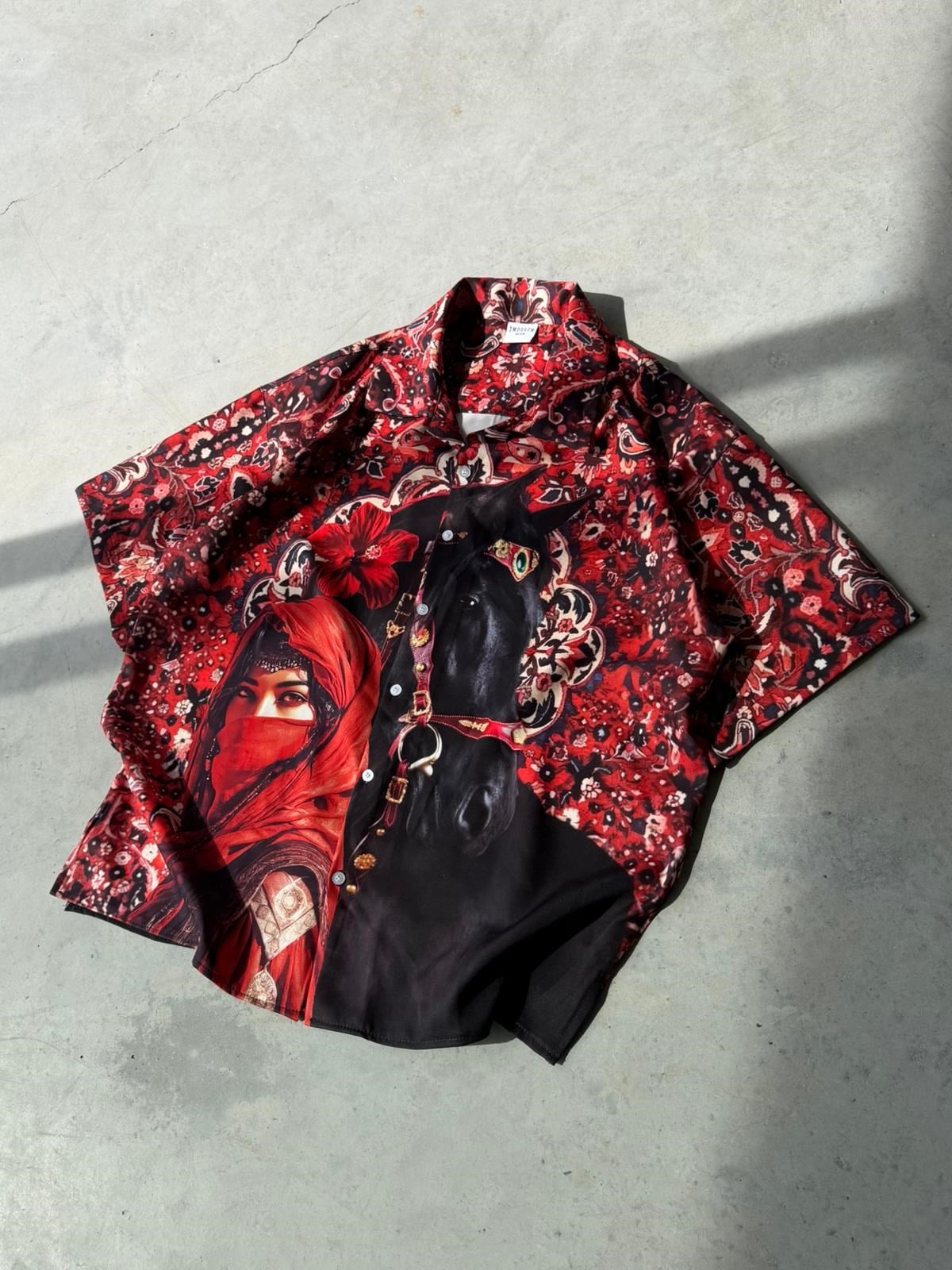 Royal Print Oversized Shirt