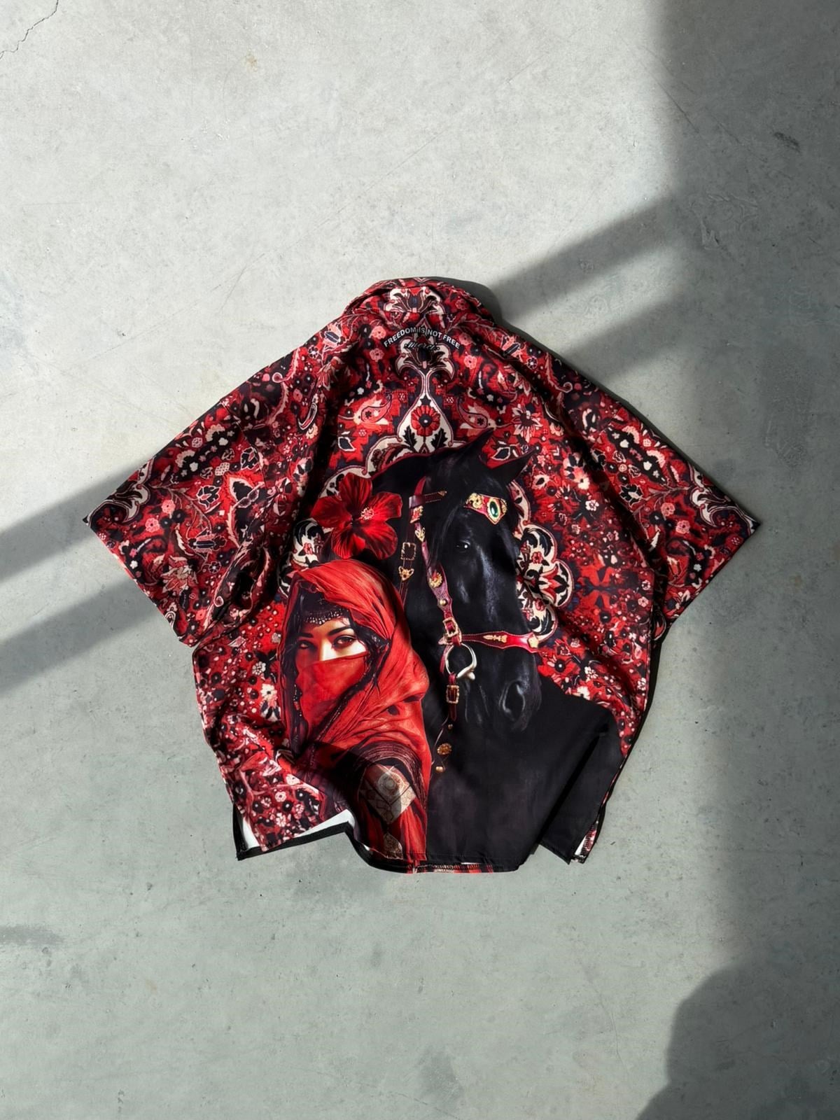 Royal Print Oversized Shirt