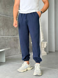 Double Face Striped Tracksuit – Navy Blue