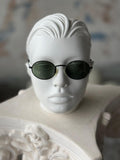 Black Teardrop Steel Frame Sunglasses