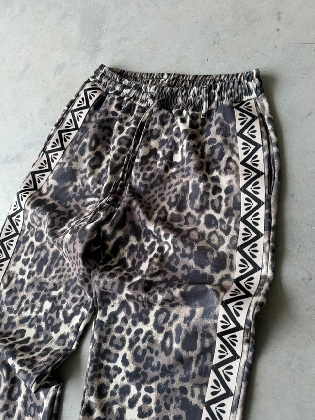 Leopard Pattern Jogger Pants