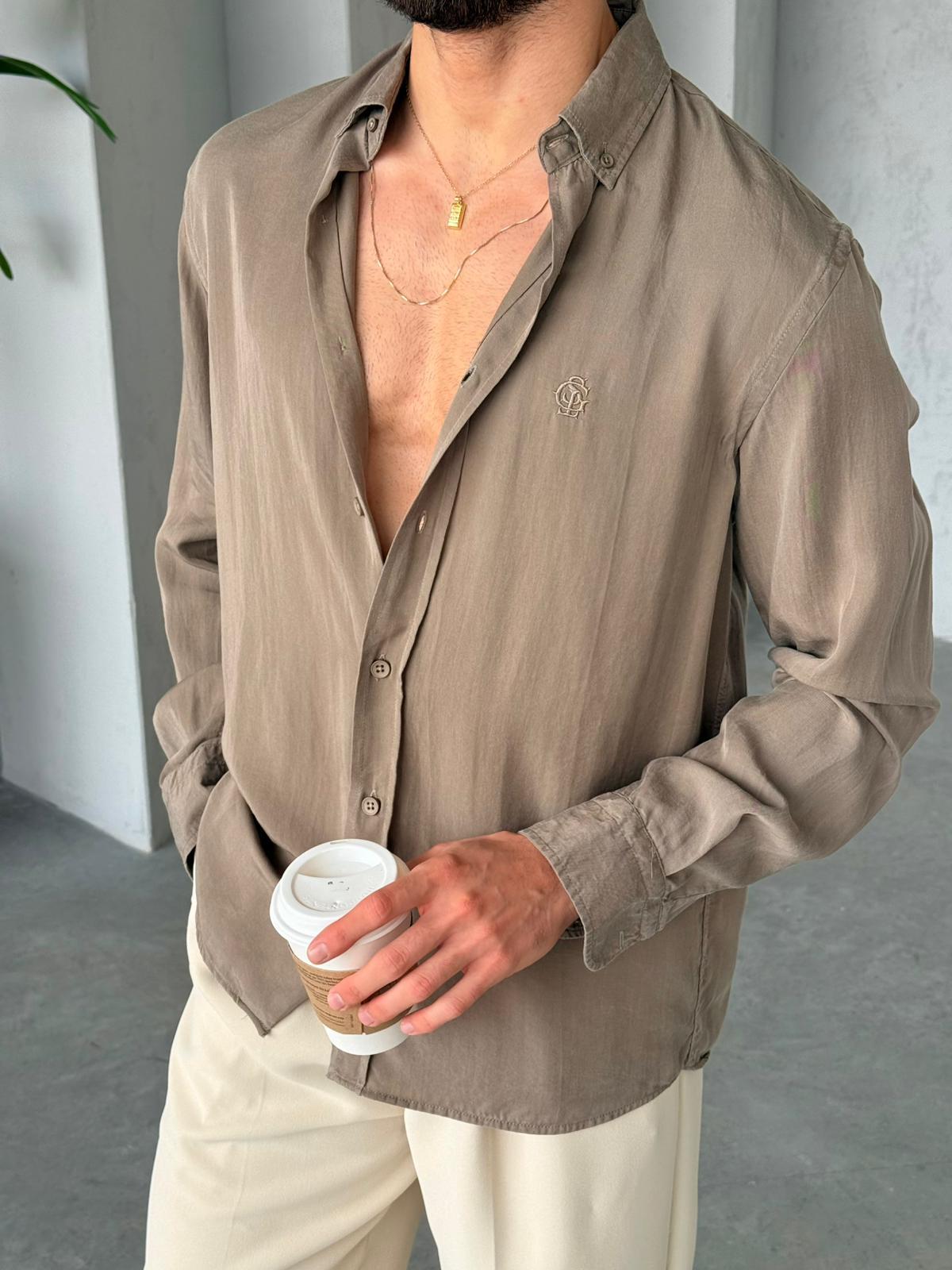 Shirt Tensel - Haki | Sale04