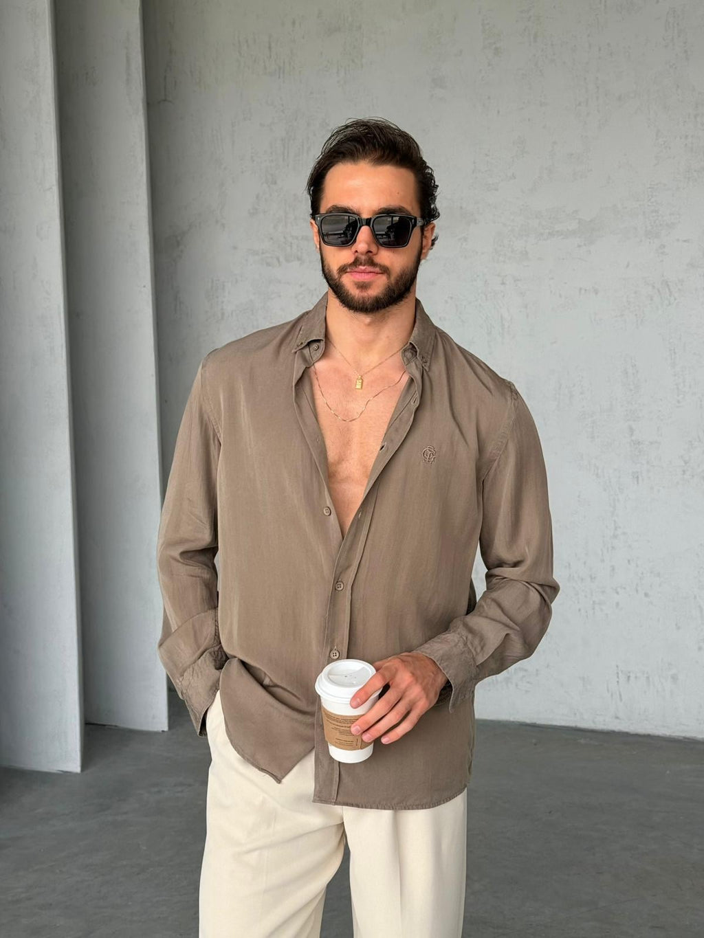 Shirt Tensel - Haki | Sale04