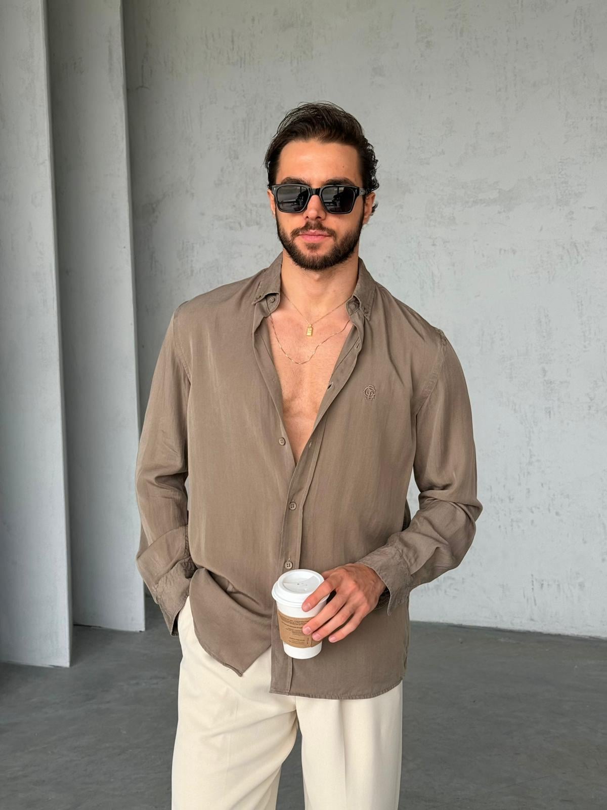 Shirt Tensel - Haki | Sale04